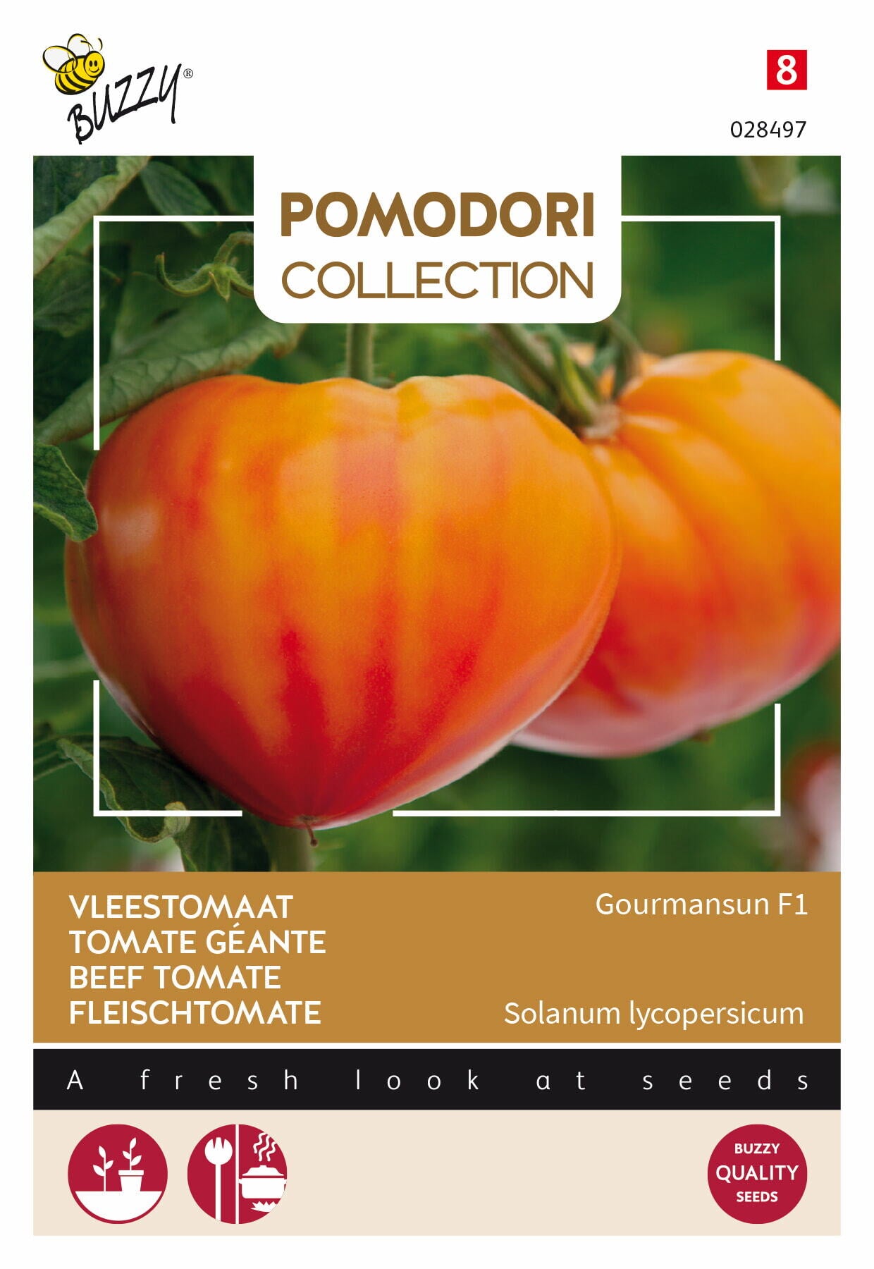 Beef Tomato - Gourmansun F1 - 6 Seeds