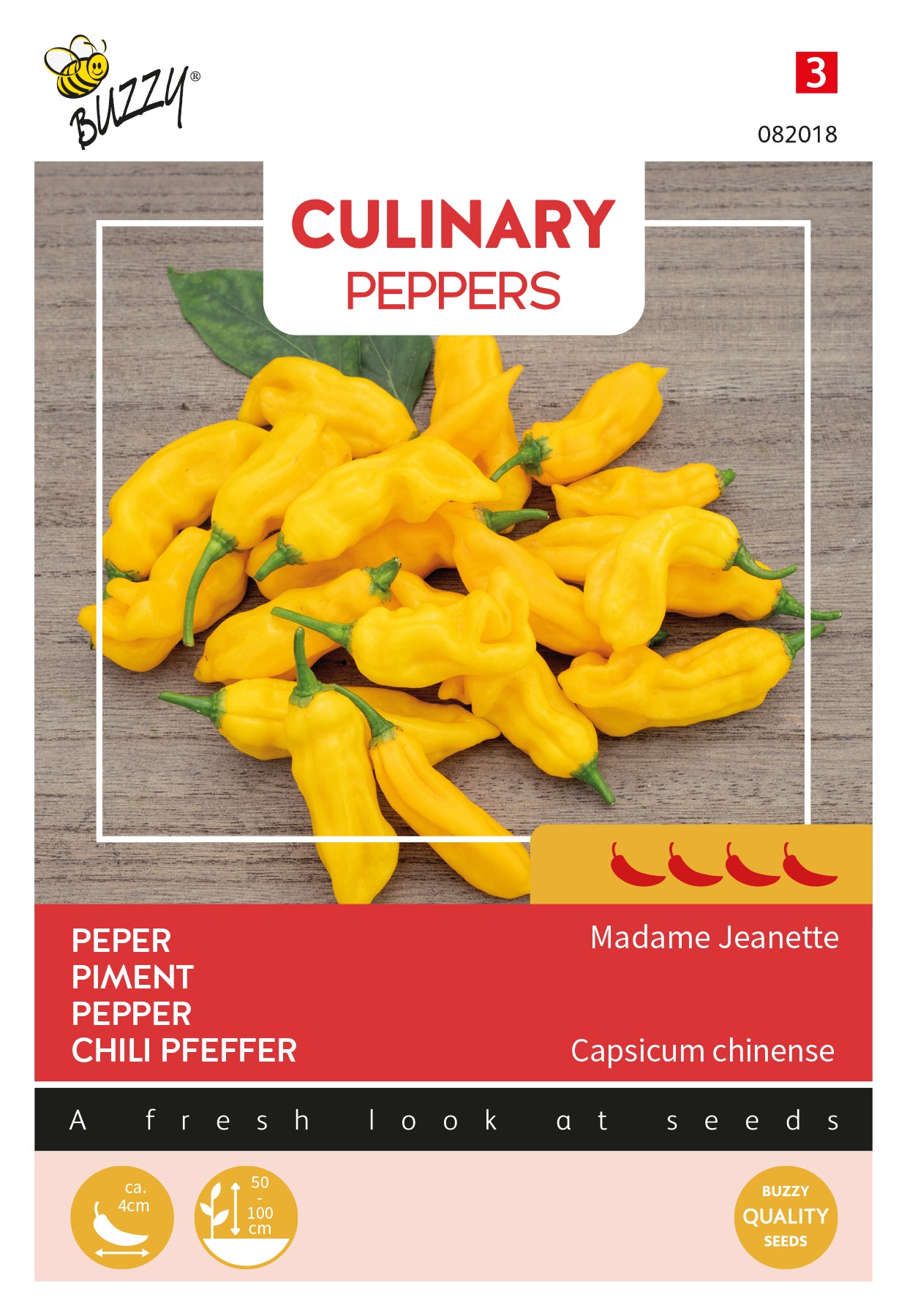 Ljuta Paprika - Madame Jeanette - 10 sjemenki