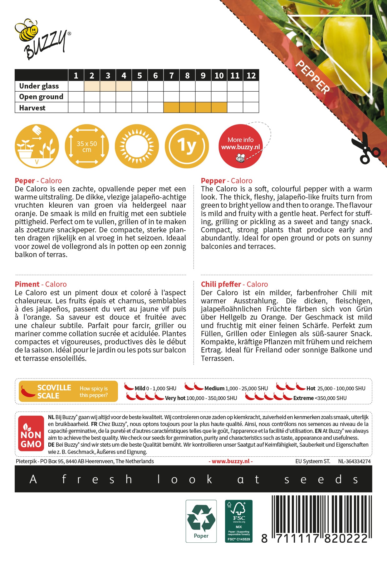 Pepper - Caloro - 10 Seeds