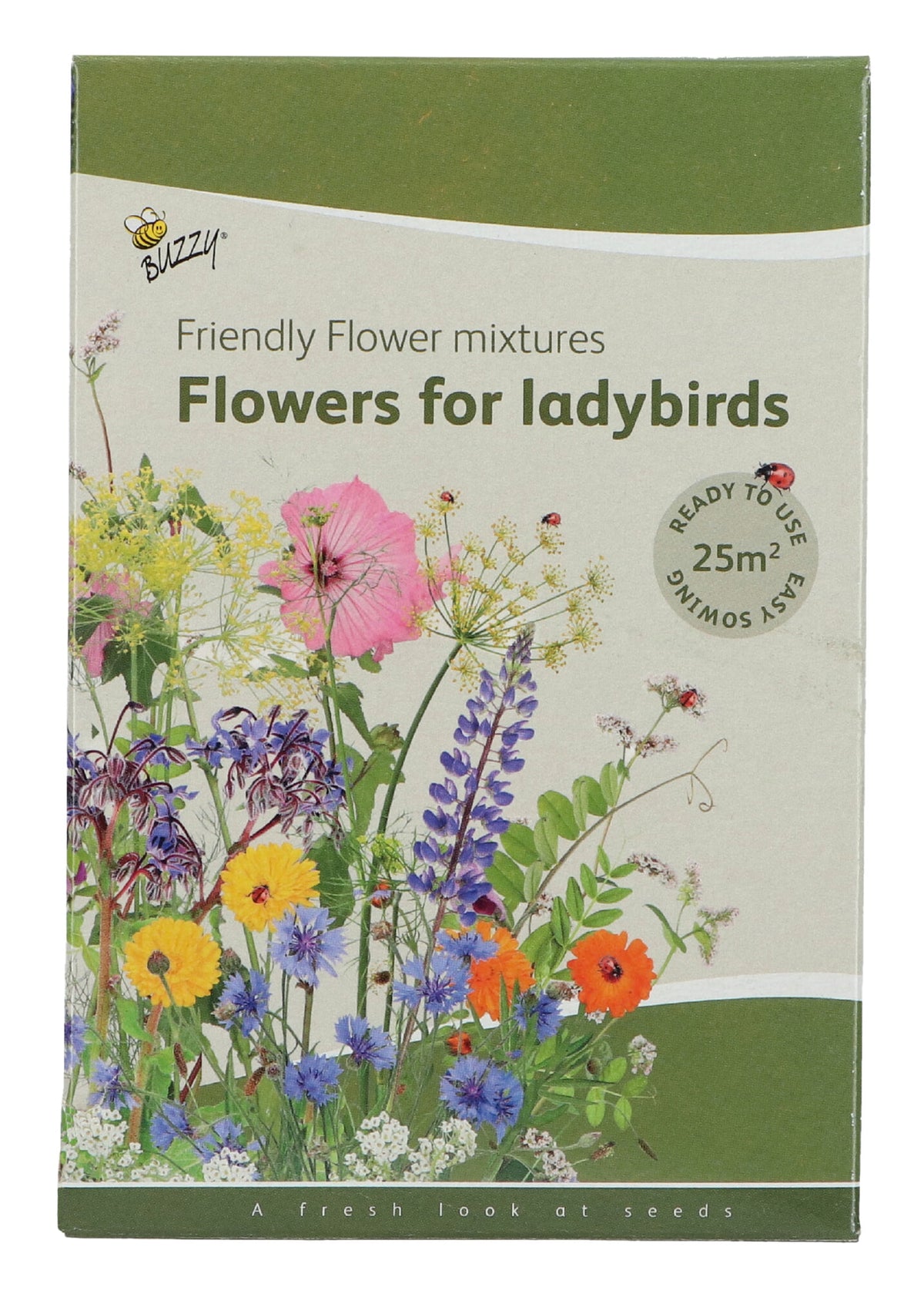 Freundliche Blumen – Marienkäfermischung – 25 m²