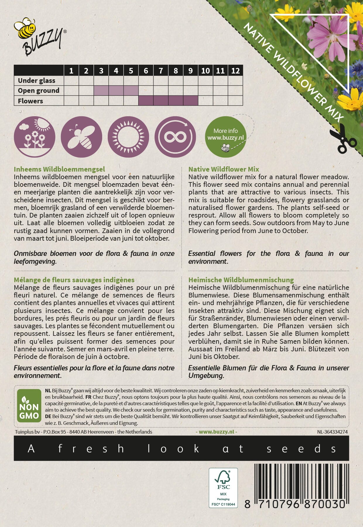 Autohtono Cvijeće - Livadsko Divlje Cvijeće - 1g