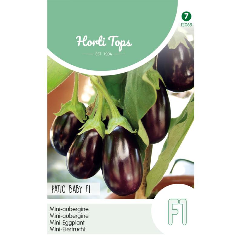 Mini Eggplant - Patio Baby F1 - 10 Seeds