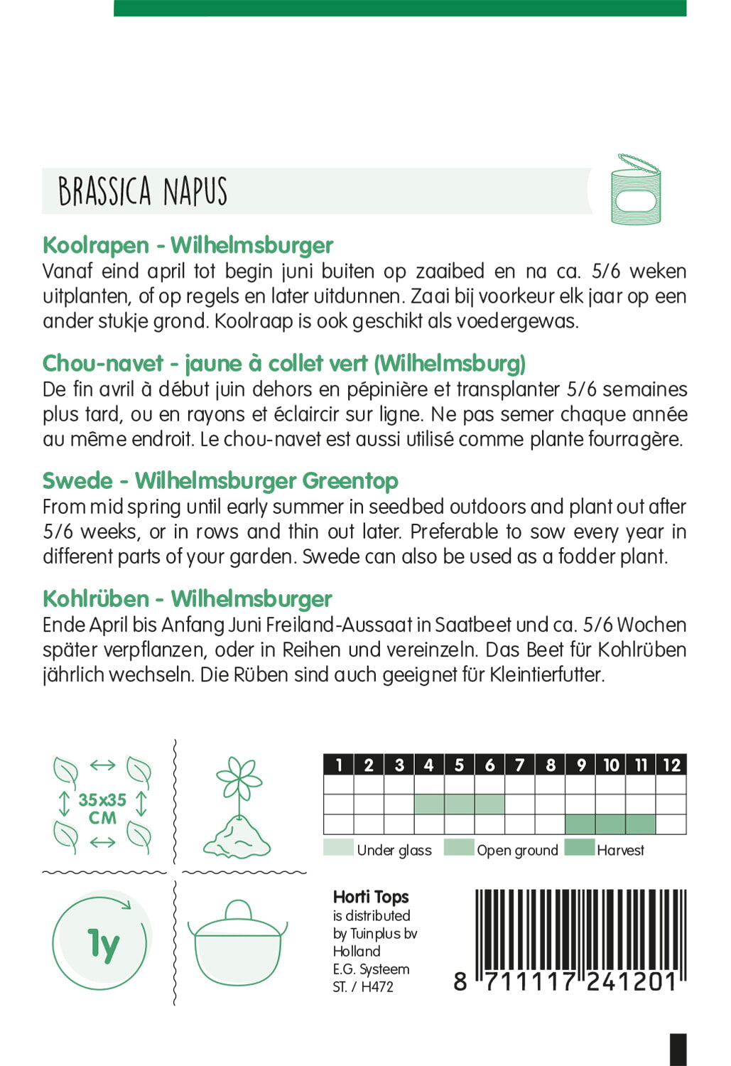 Žuta Repa - Wilhelmsburger - 5 g