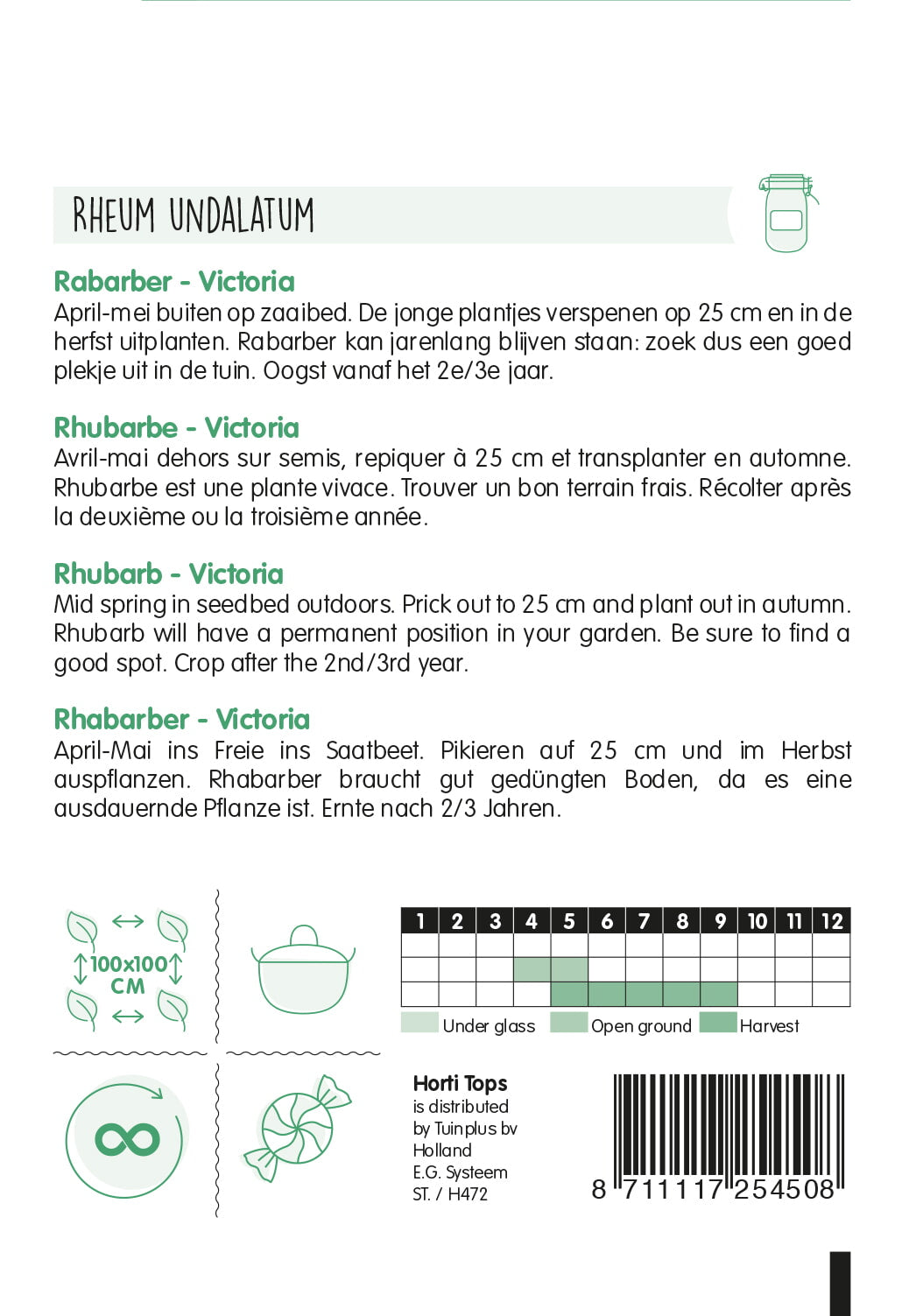 Rhubarb - Victoria - 1 g