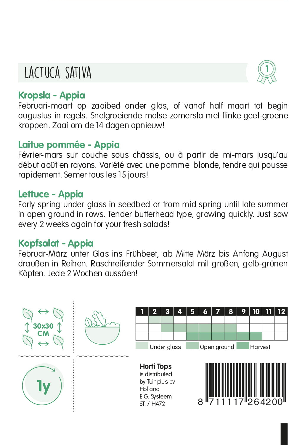 Lettuce - Appia - 3 g