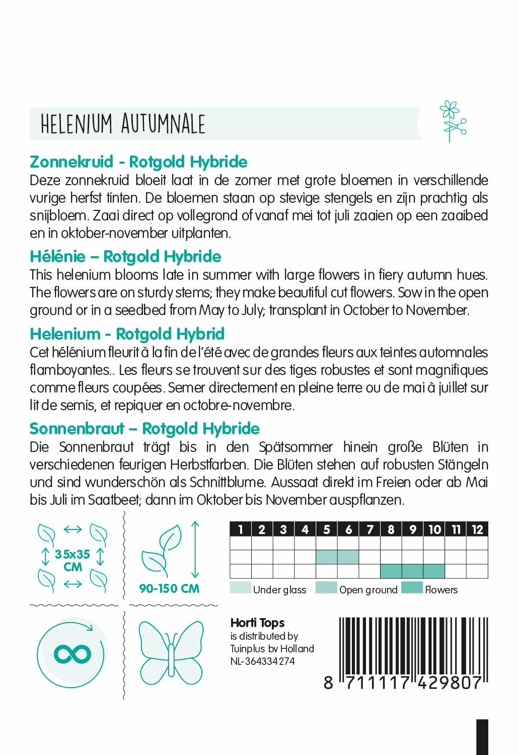 Helenium - Rotgold Hybride - 0,08g