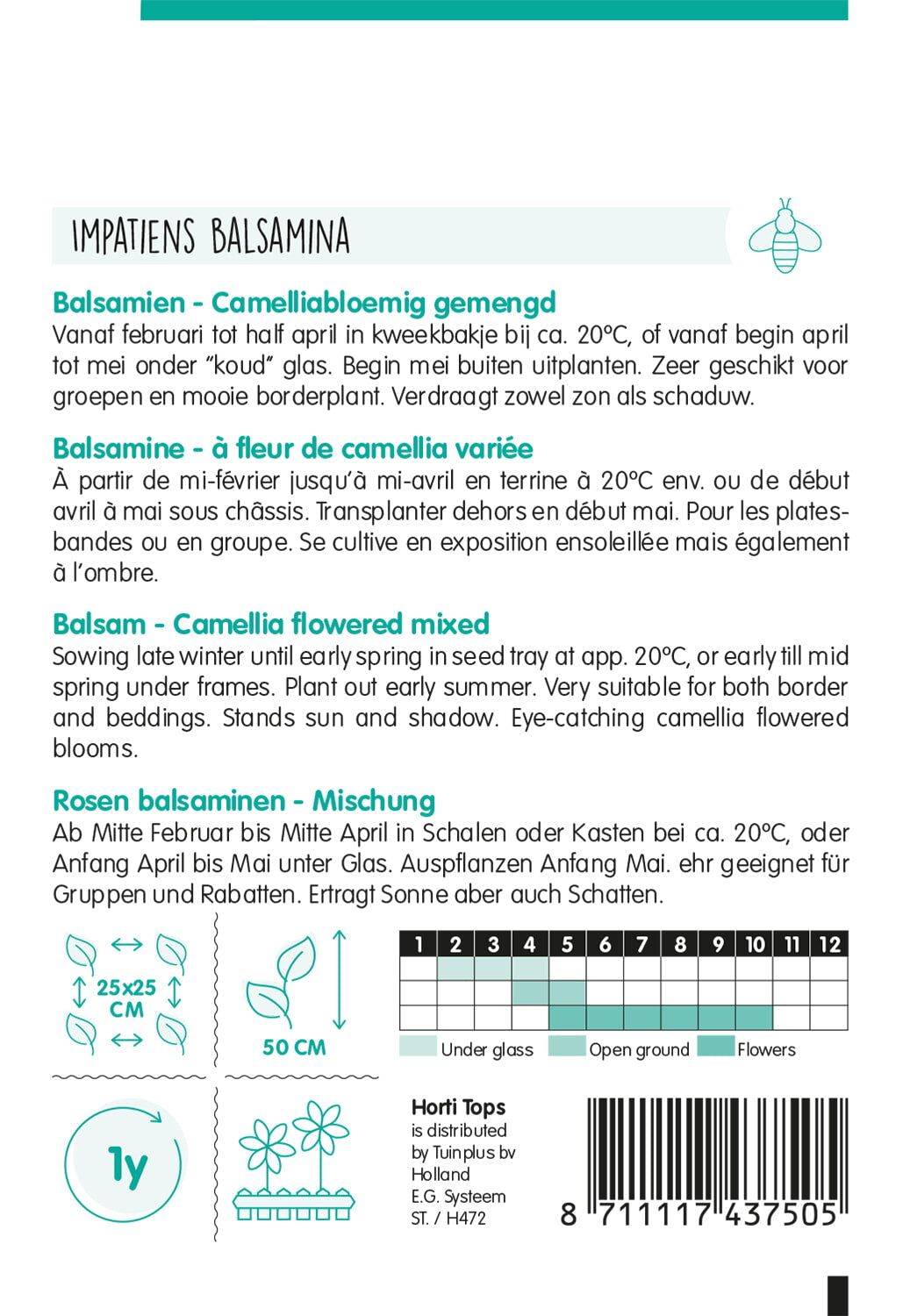 Balsam - Camellia Flowered - 1,5g