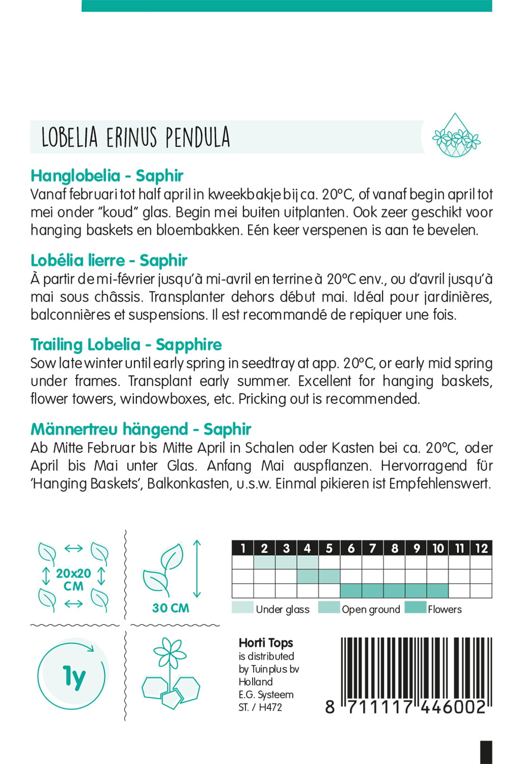 Ampelna Lobelija - Saphir - 0,25g"