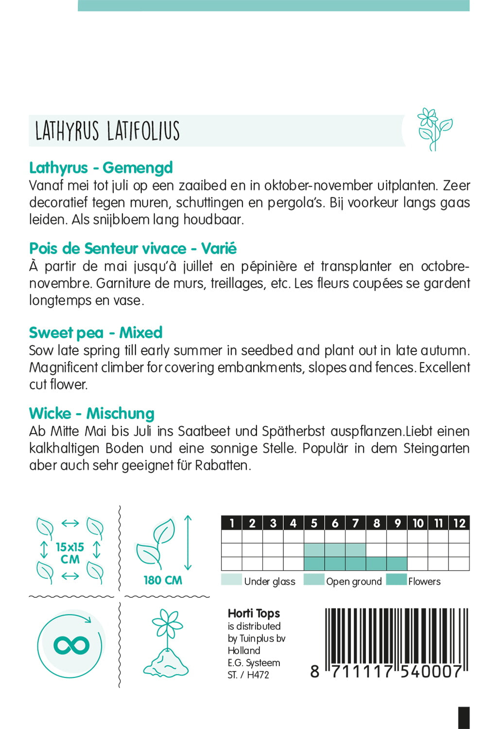 Mirisna grahorica – Mješavina boja – 2 g