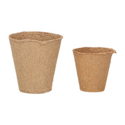 Round Organic Pots - 6 cm - 14 pcs