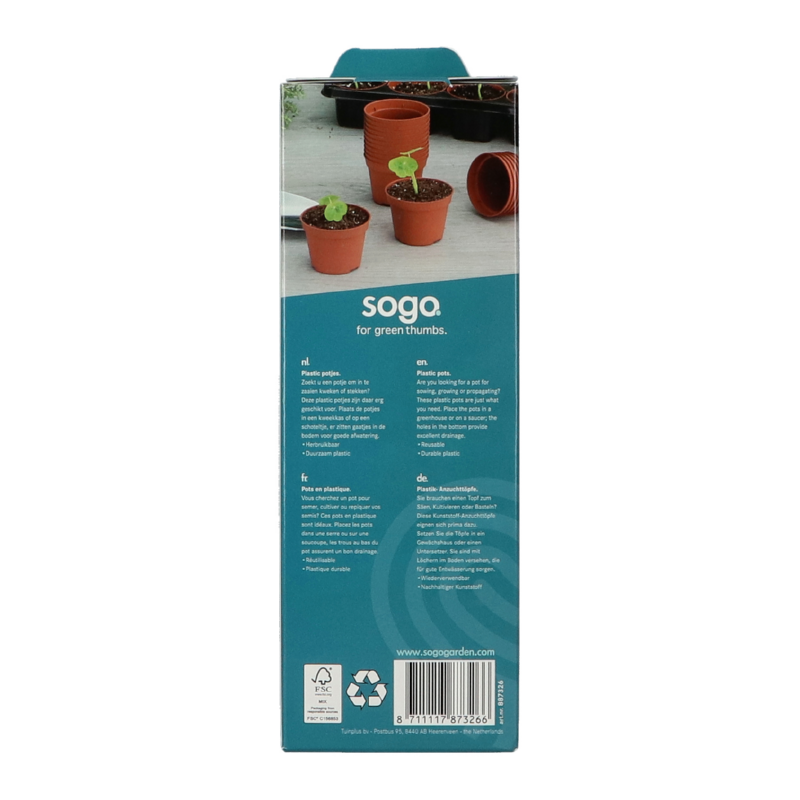 Plastic Pots - Ø 6cm - 30 pcs