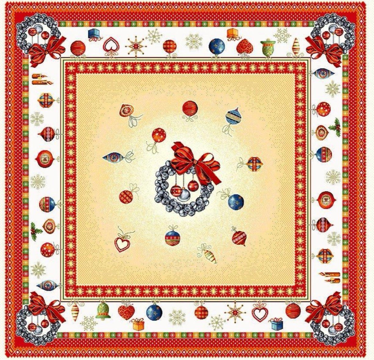 Stolnjak Kvadratni 'Bonheur' 04 - 95 x 95