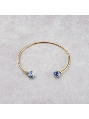 Bangle Flower Bracelet - Gold - 19 cm-1