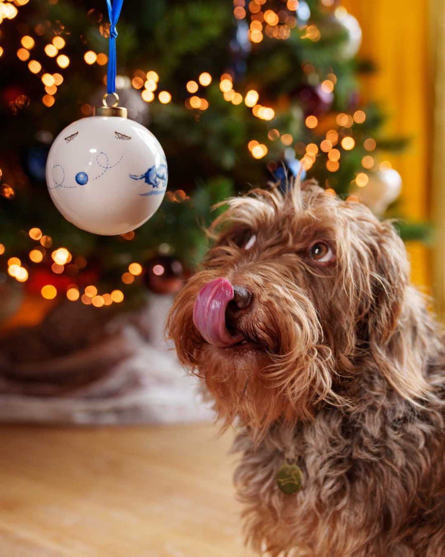 Christmas Bauble - Dachshund Ball Game - 8 cm-2