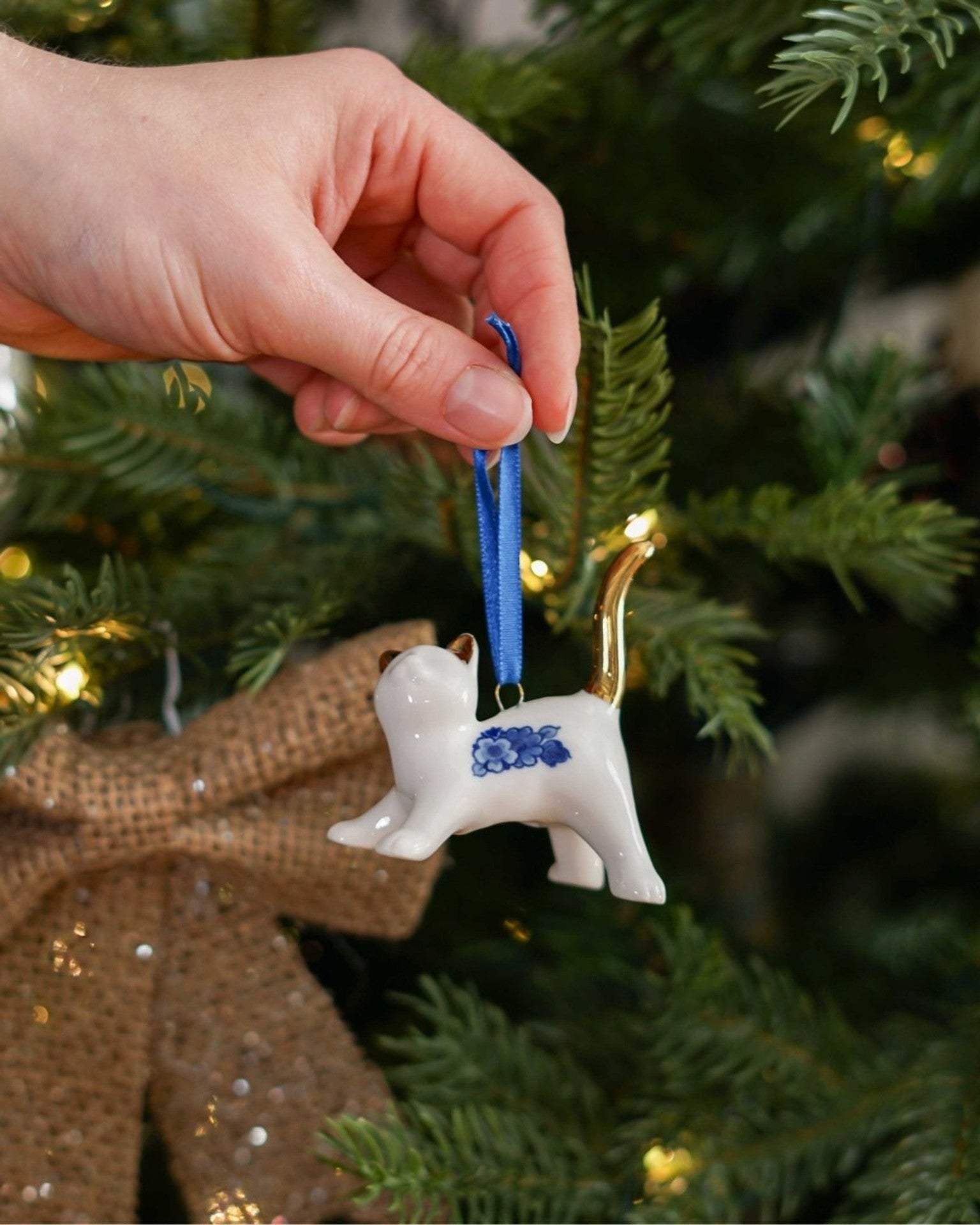 Christmas Ornament - Playful Cat - 7 cm-2