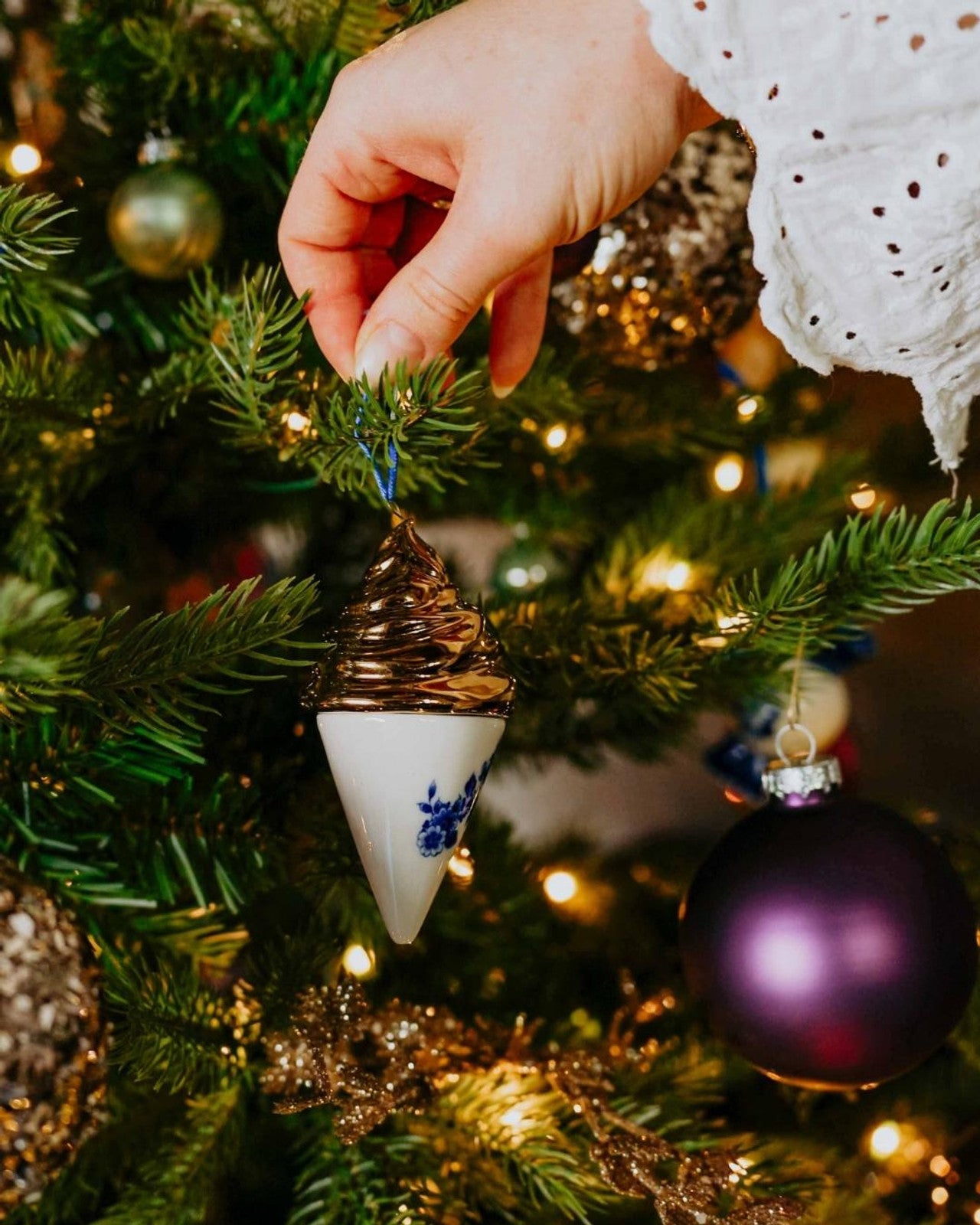 Christmas Ornament – Ice Cream Cone – 10,5 cm-2