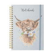 Daisy Coo - Highland Cow - A4 notebook-1