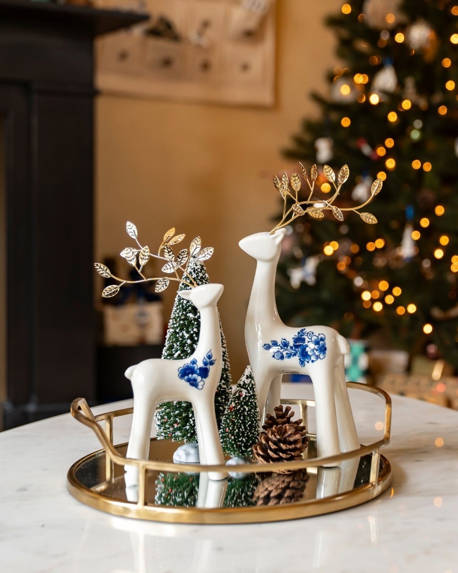 Reindeer Large - Gold - 31 cm