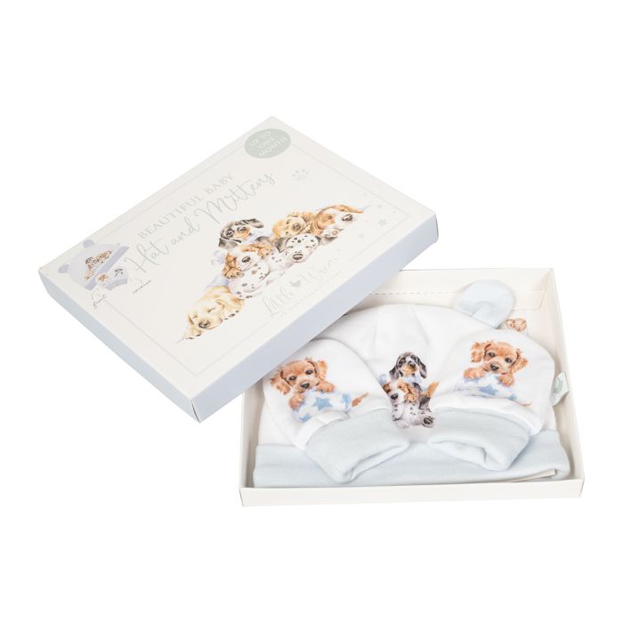 Little Paws - Dog Newborn Hat and Mitten Set-2