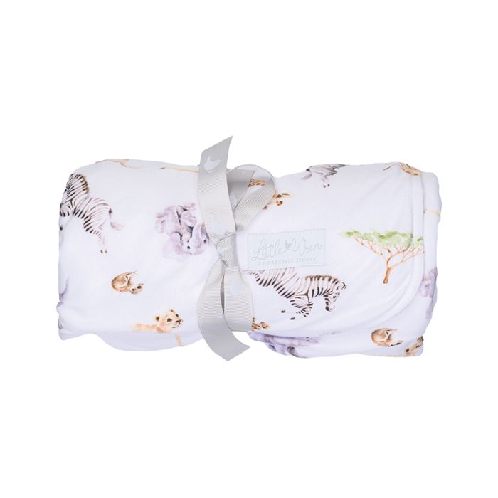 Little Savannah - African Animal Baby Blanket-2