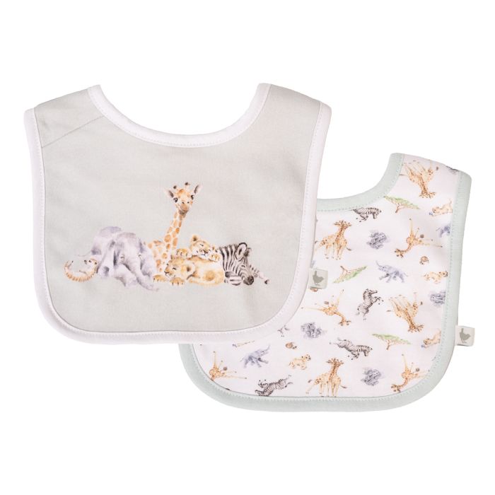Little Savannah - African Animal Bib Gift Set-2