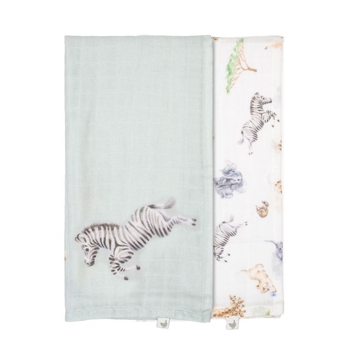 Little Savannah - African Animal Muslin Gift Set-2