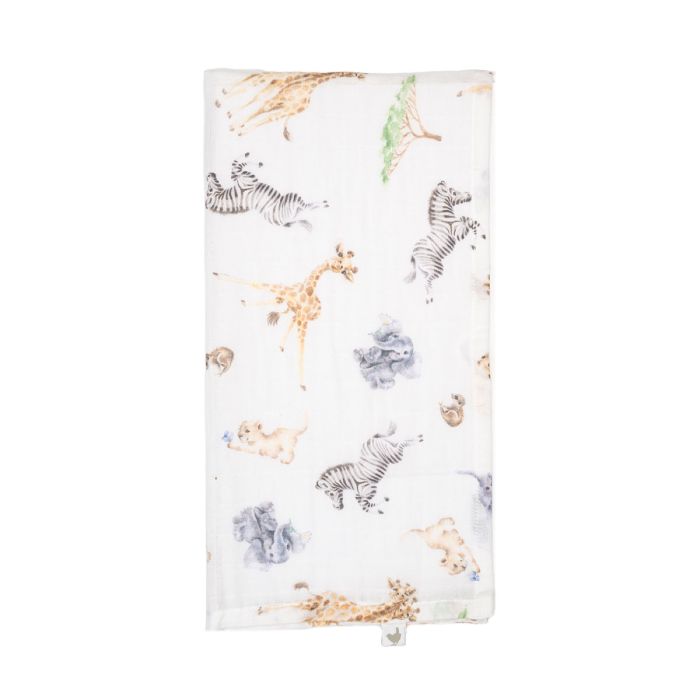 Little Savannah - African Animal Muslin Gift Set-4