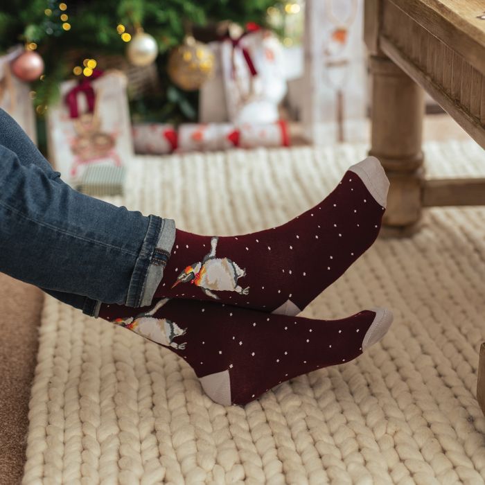 Men's Socks - Penguin - Christmas King-2