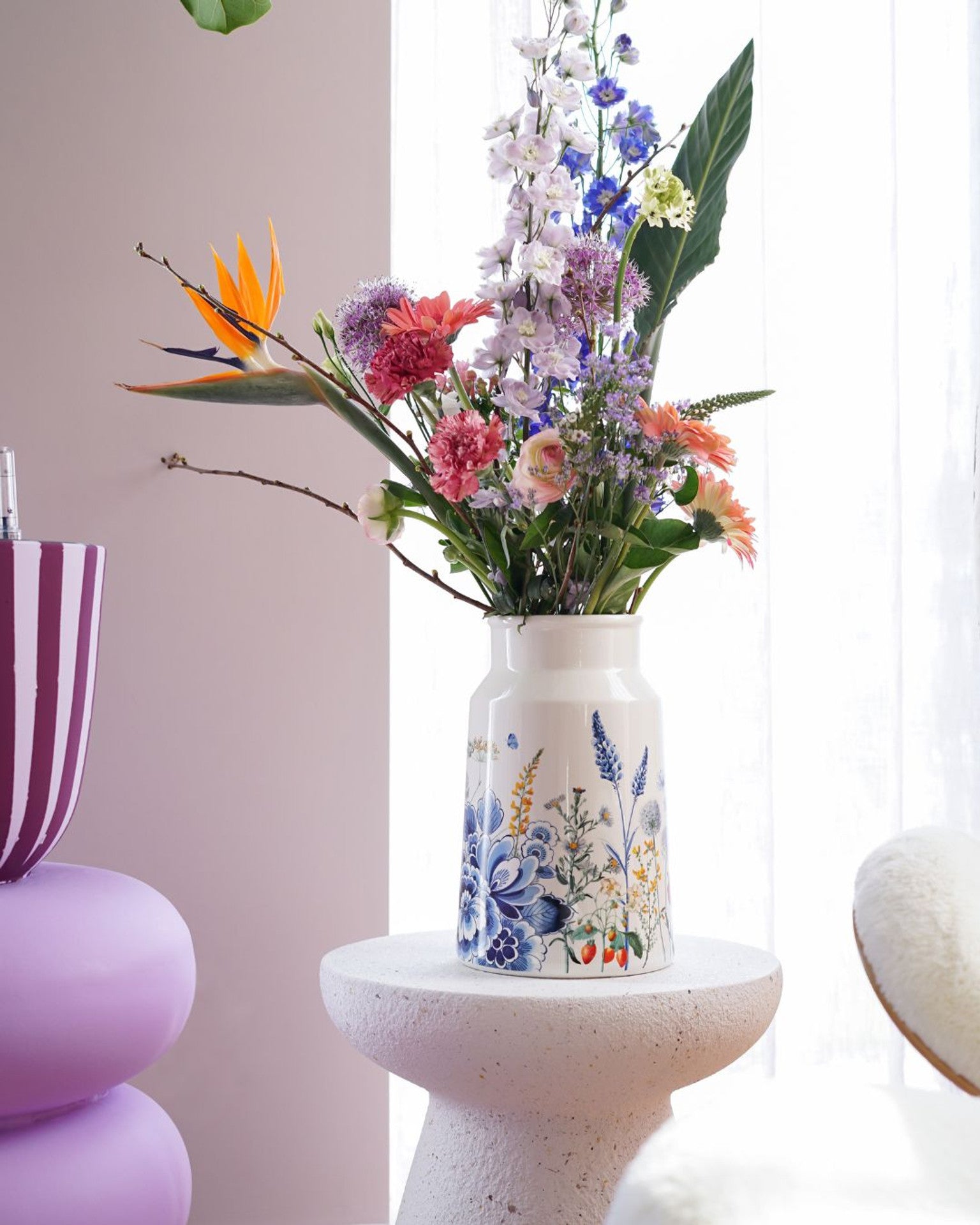 Milk Churn Vase - Flower Field - 30 cm-3