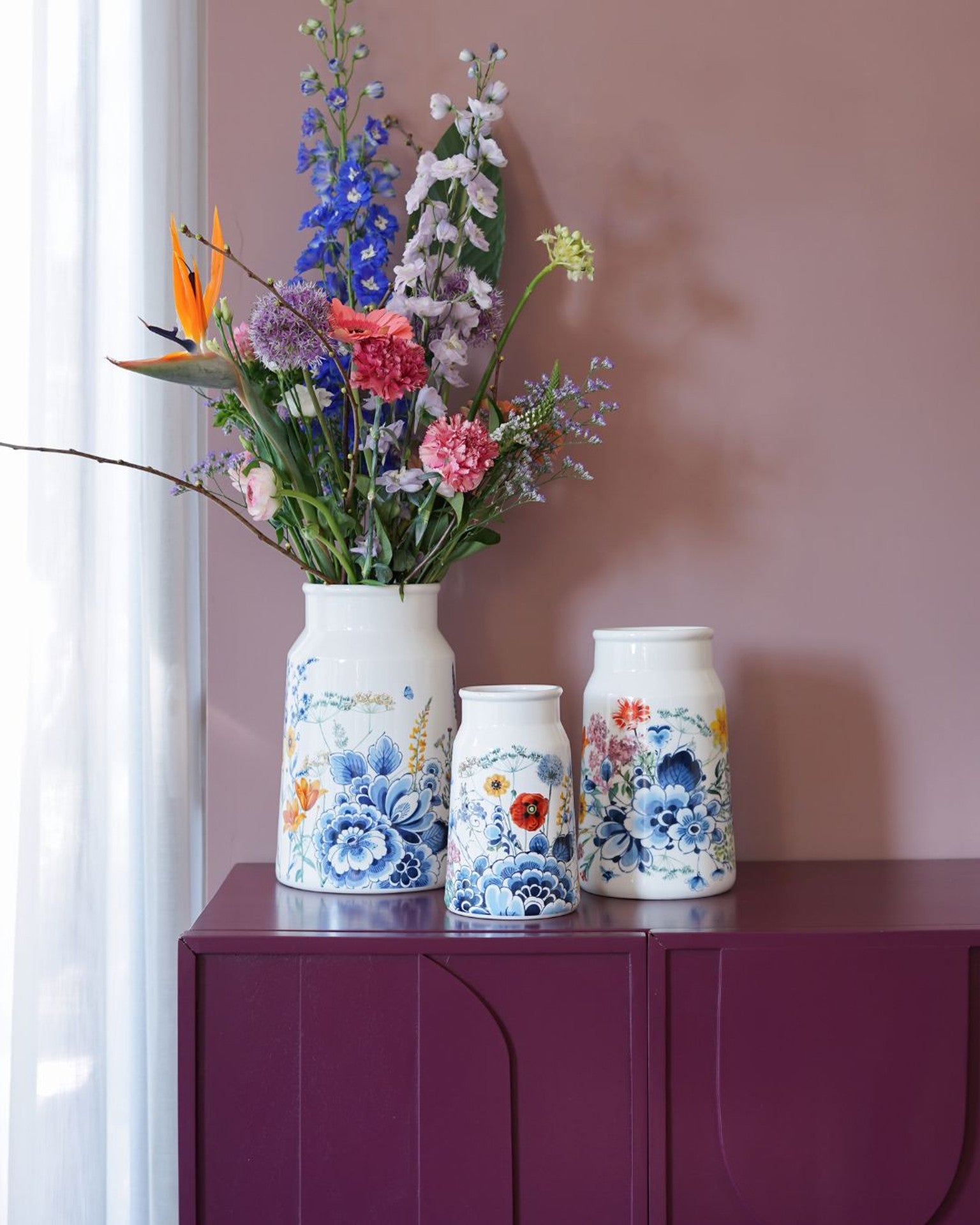 Milk Churn Vase - Flower Field - 30 cm-4