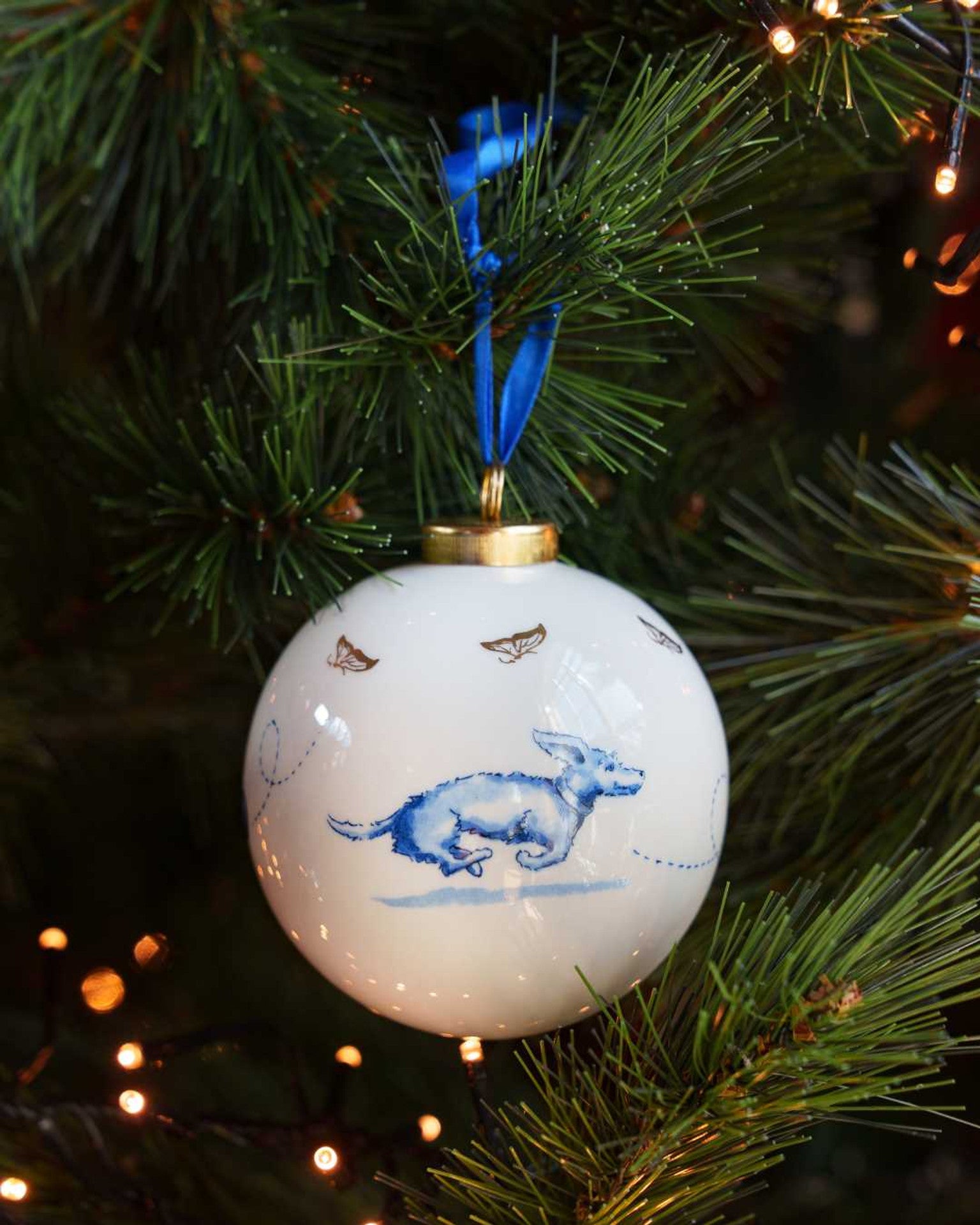 Christmas Bauble - Dachshund Ball Game - 8 cm