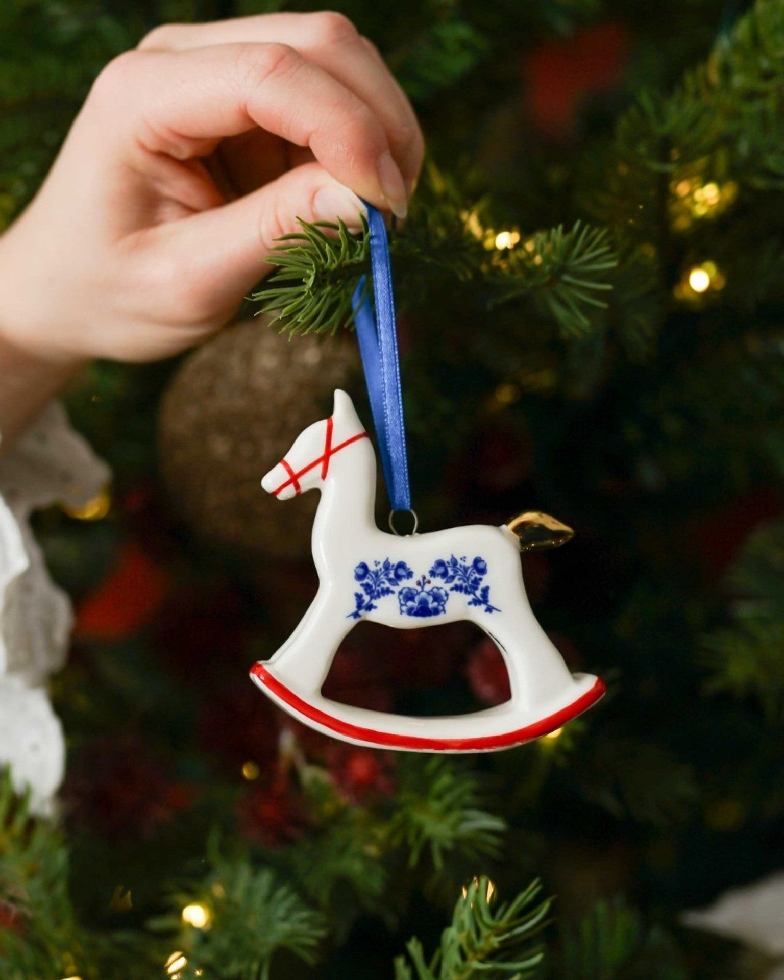 Rocking Horse Christmas Ornament - Vintage - 6 cm-2