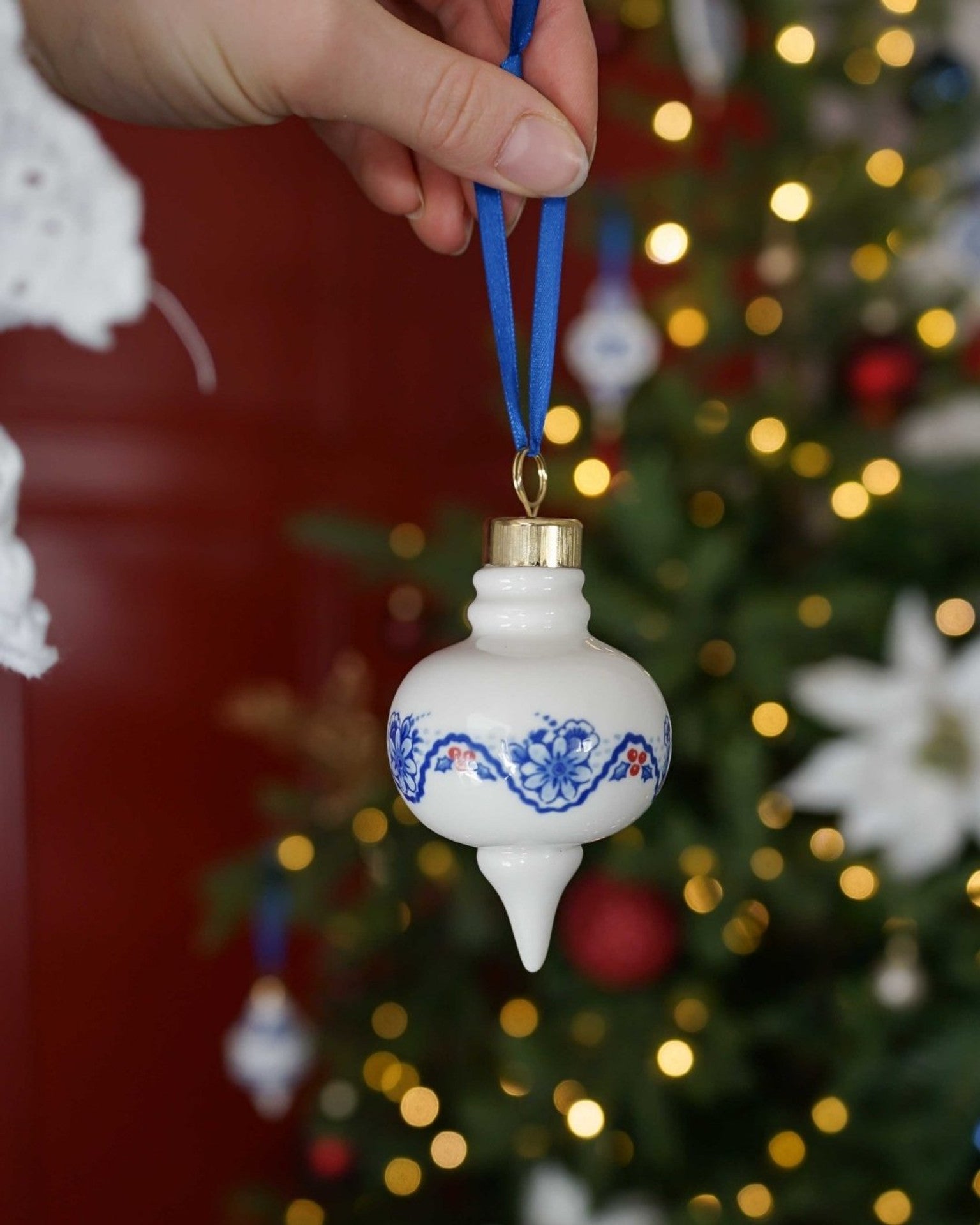 Round Christmas Ornament - Vintage - 9 cm-2