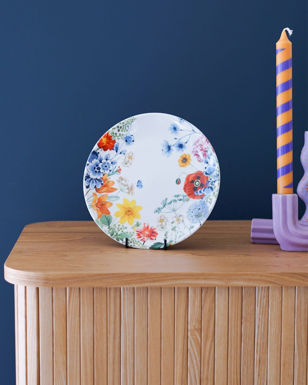Wall plate - Wildbloemen - 20,5 cm