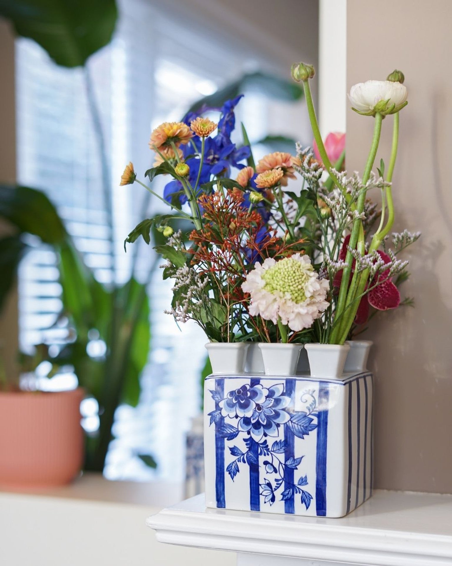 Kvadratna Tulipanska Vaza - Fair Florals - 15 cm