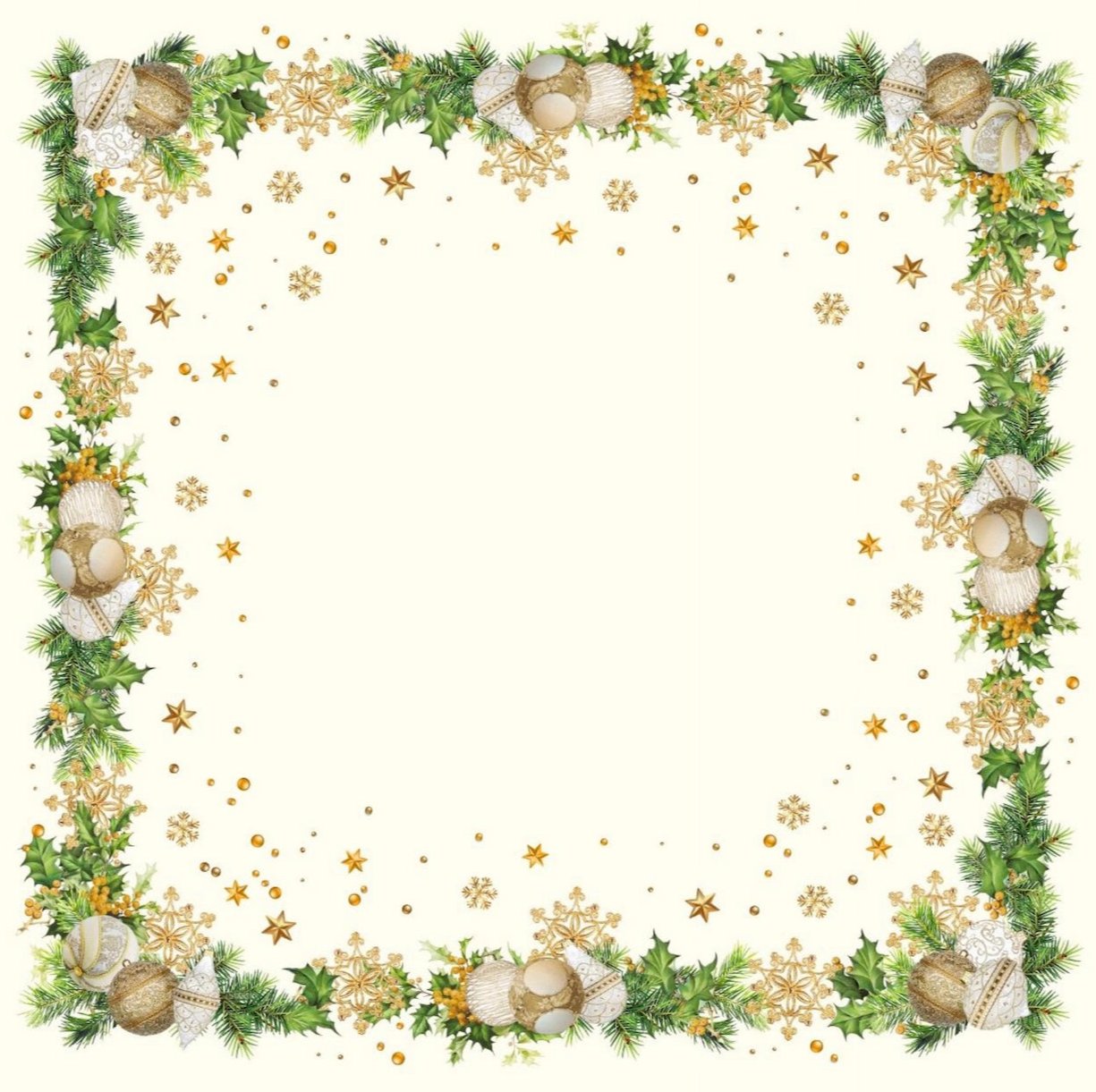 Tablecloth Square 'Tinsel' - 95 x 95