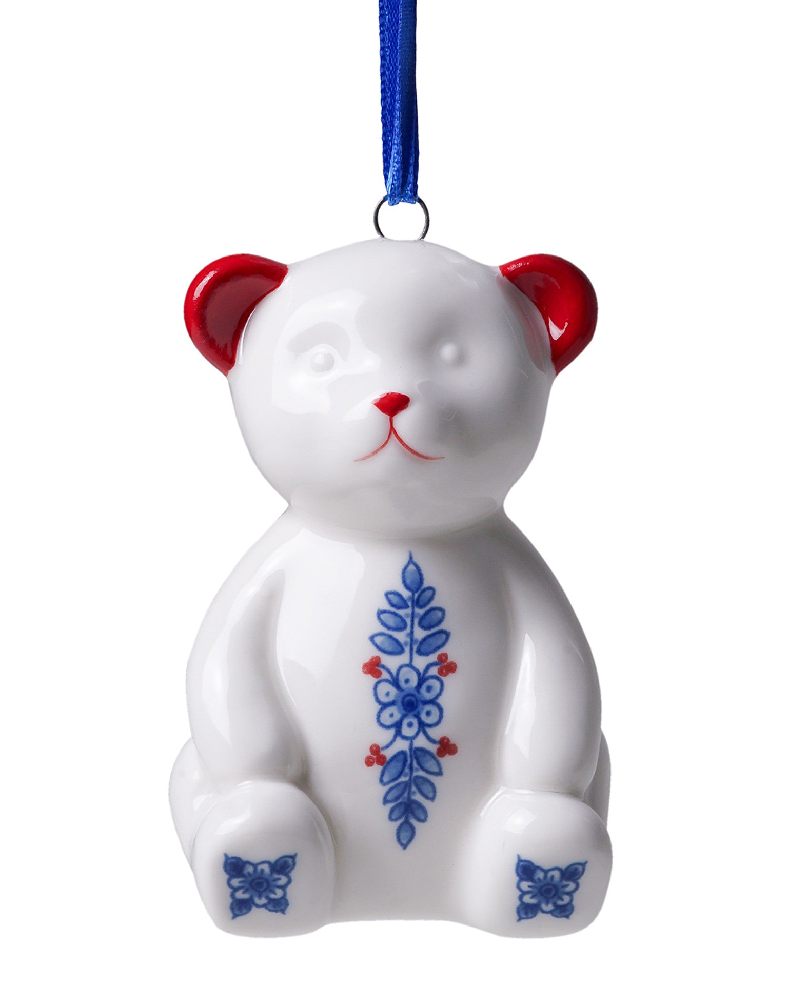 Teddy Bear Christmas Ornament - Vintage - 7 cm-1