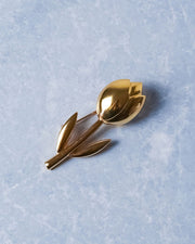 Tulip Brooch - Gold - 5 cm-1