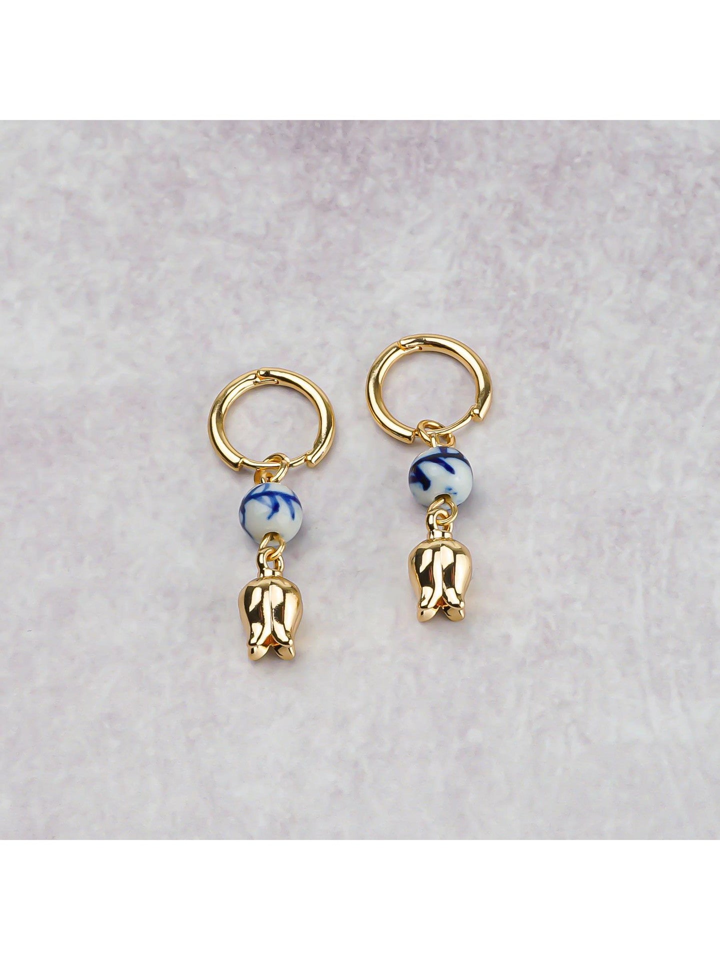 Tulip Earrings - Charm - Gold-1
