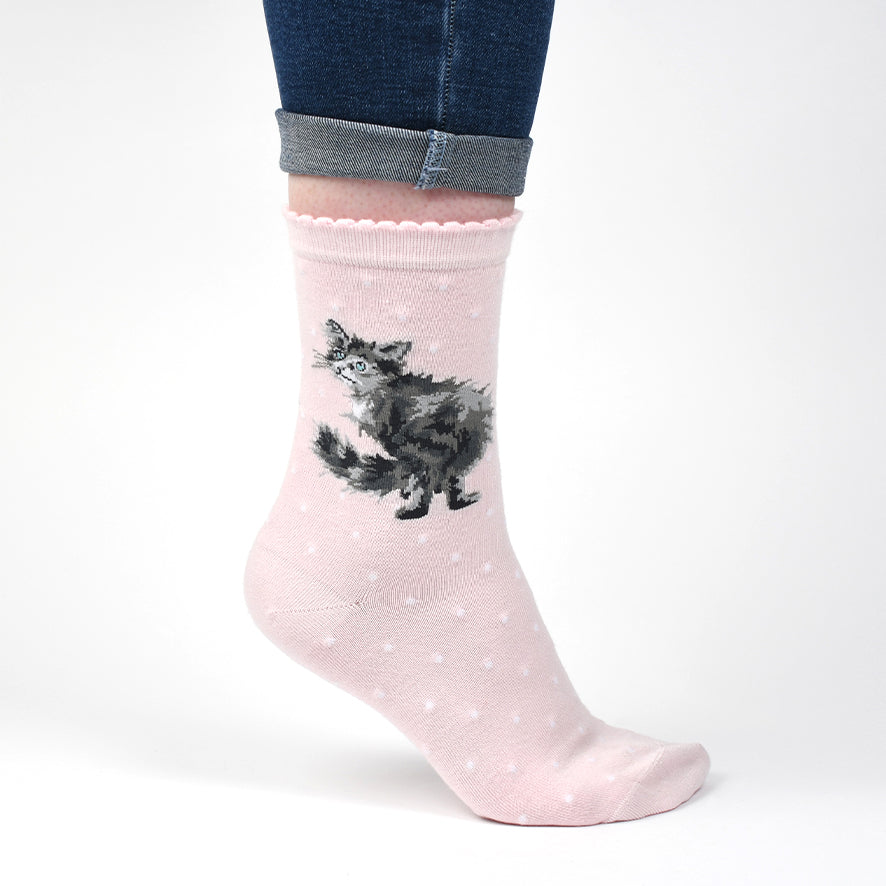 Women's Socks - Cat - Glamour Puss-2