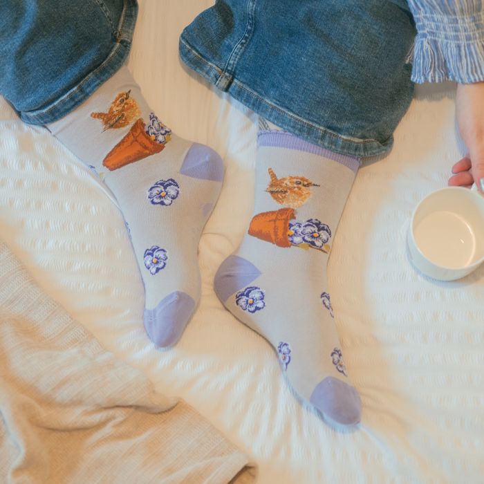 Women's Socks - Wren - Pottering About-2