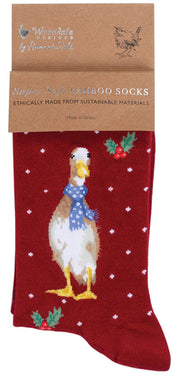 Ženske Čarape - Patka - Christmas Scarves