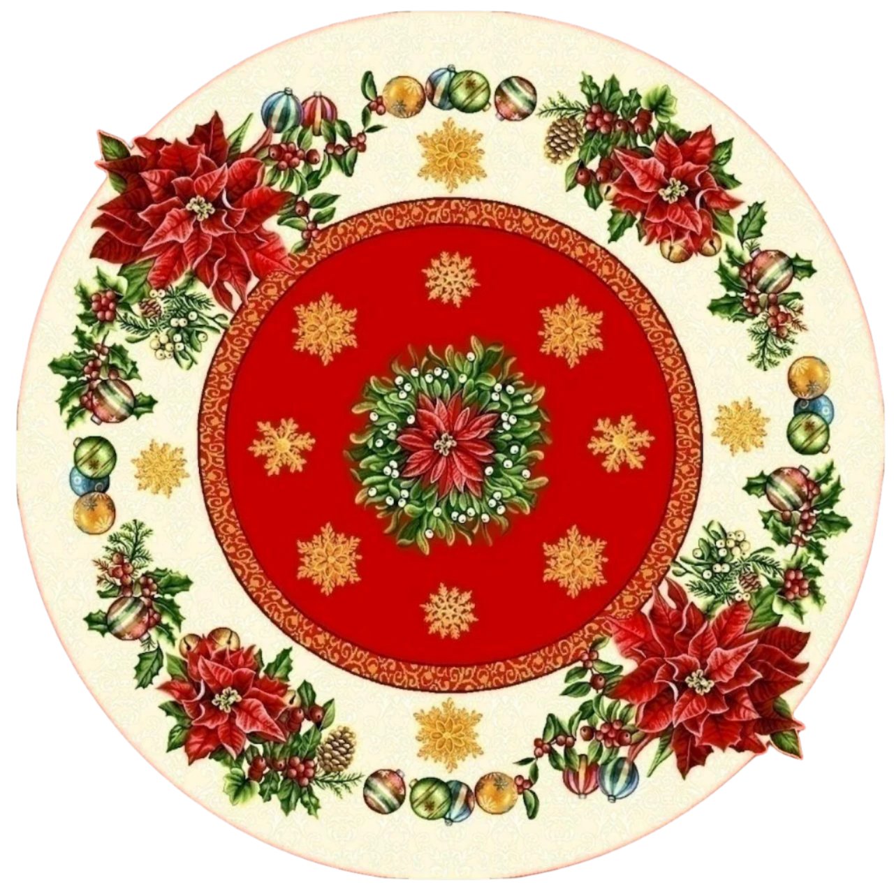 Tablecloth Round Yule - 135