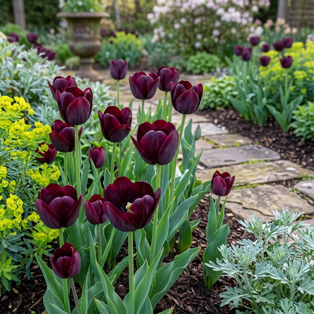 Tulip Single Late - Queen of Night - 12/+