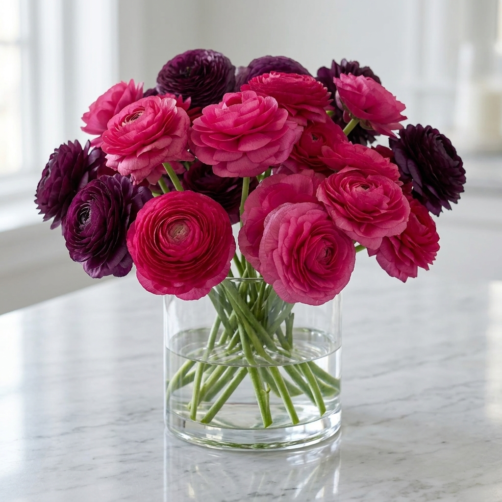 Ranunculus Elegance - Hot Pink - 2/3