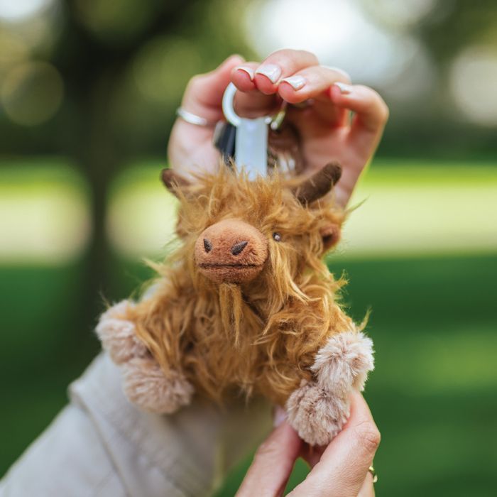 Keyring - Gordon - Highland Cow Plush Character