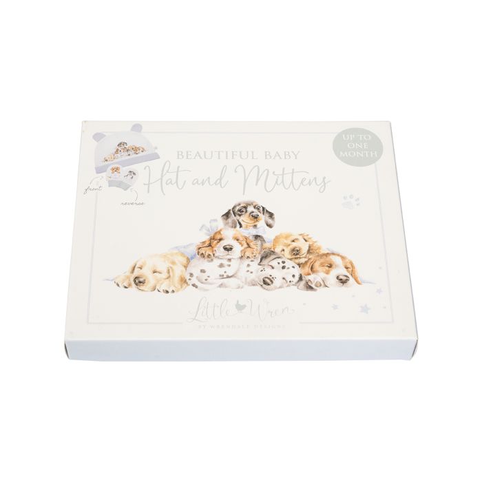 Little Paws - Dog Newborn Hat and Mitten Set