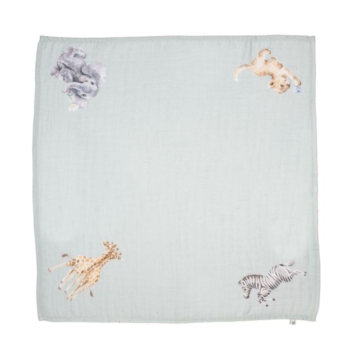 Little Savannah - African Animal Muslin Gift Set