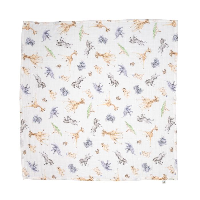 Little Savannah - African Animal Muslin Gift Set