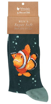 Men's Socks - Fish - Clowning Around